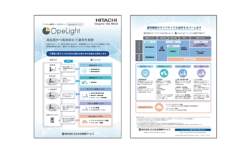 ITシステム運用をトータルサポートする「OpeLightサービス」のリーフレットイメージ